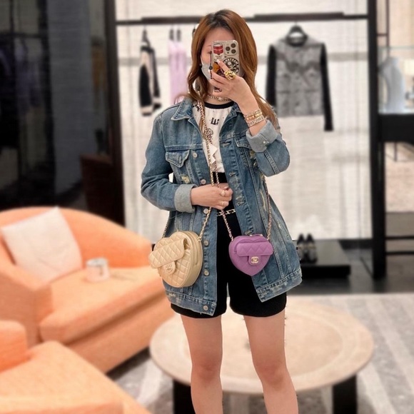 Auth Chanel 22s Large Gold Heart Bag - BNIB - Picture 12 of 12